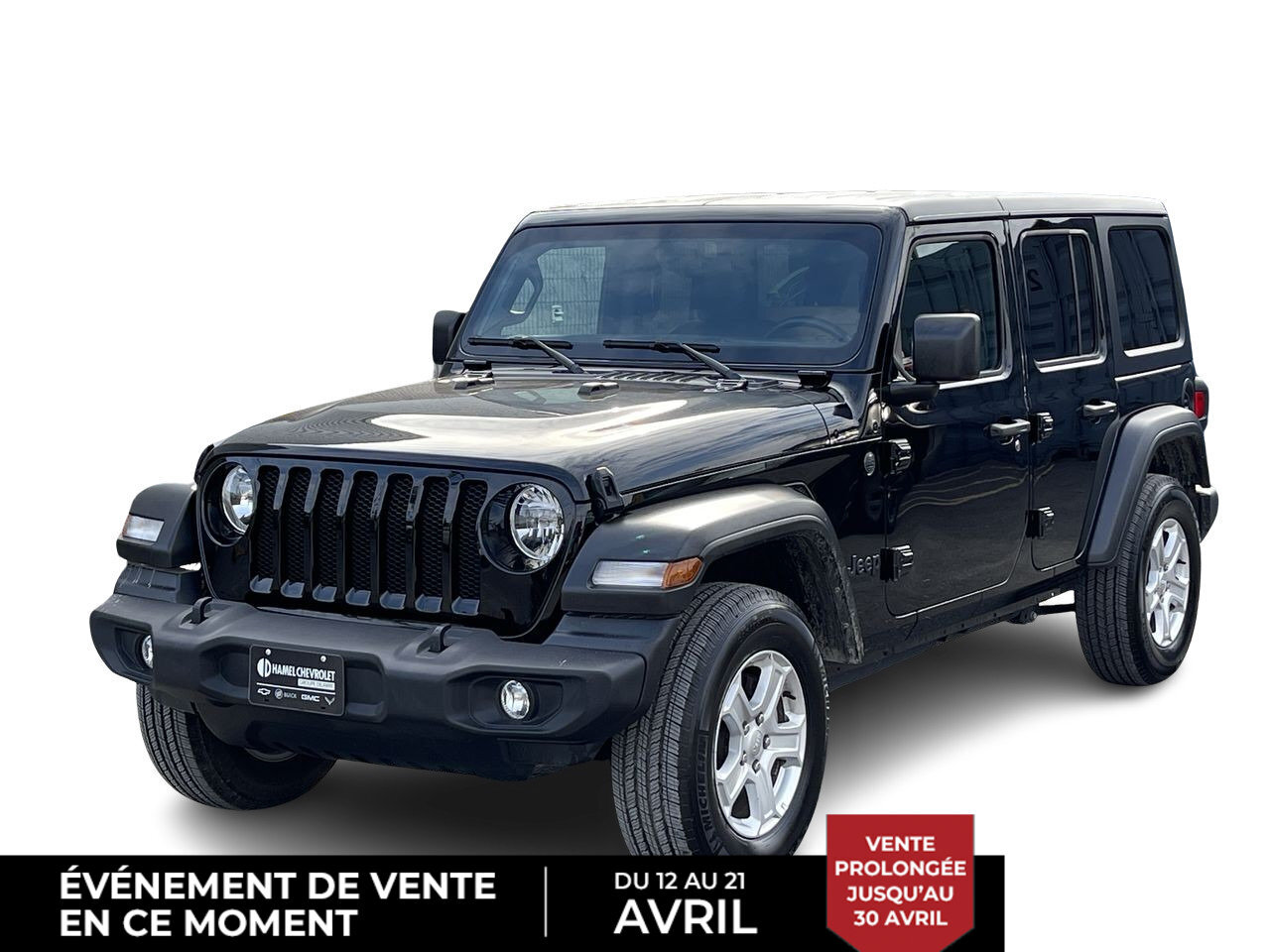 2022 Jeep Wrangler Unlimited Sport AWD 4X4 + CAMERA RECUL + CRUISE ++