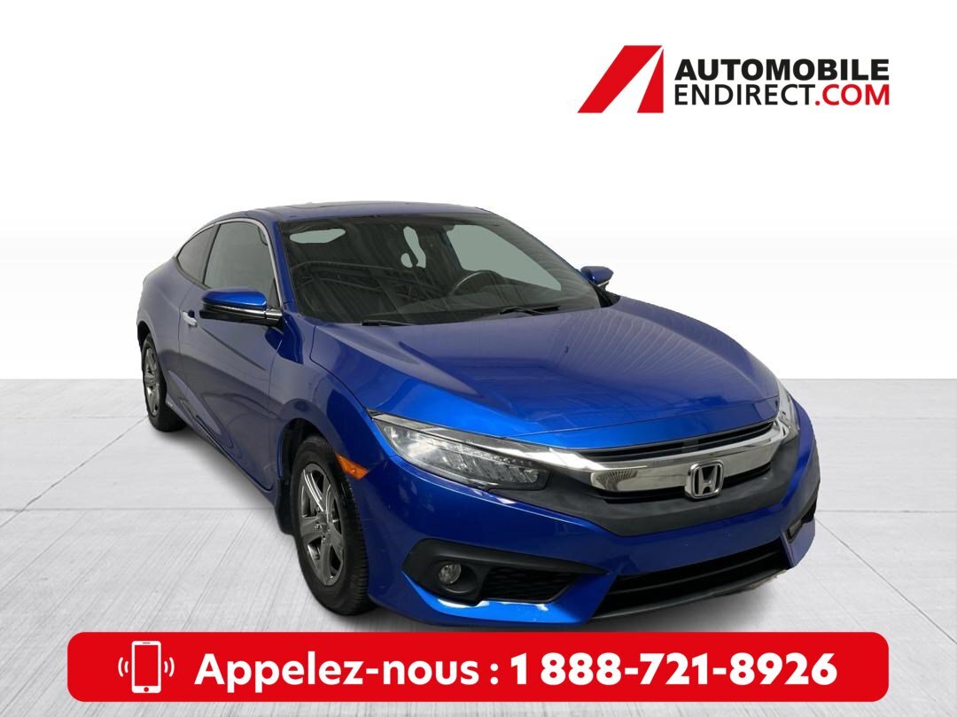 2016 Honda Civic Coupe Touring Coupe Mags Cuir Toit GPS Sièges chauffants