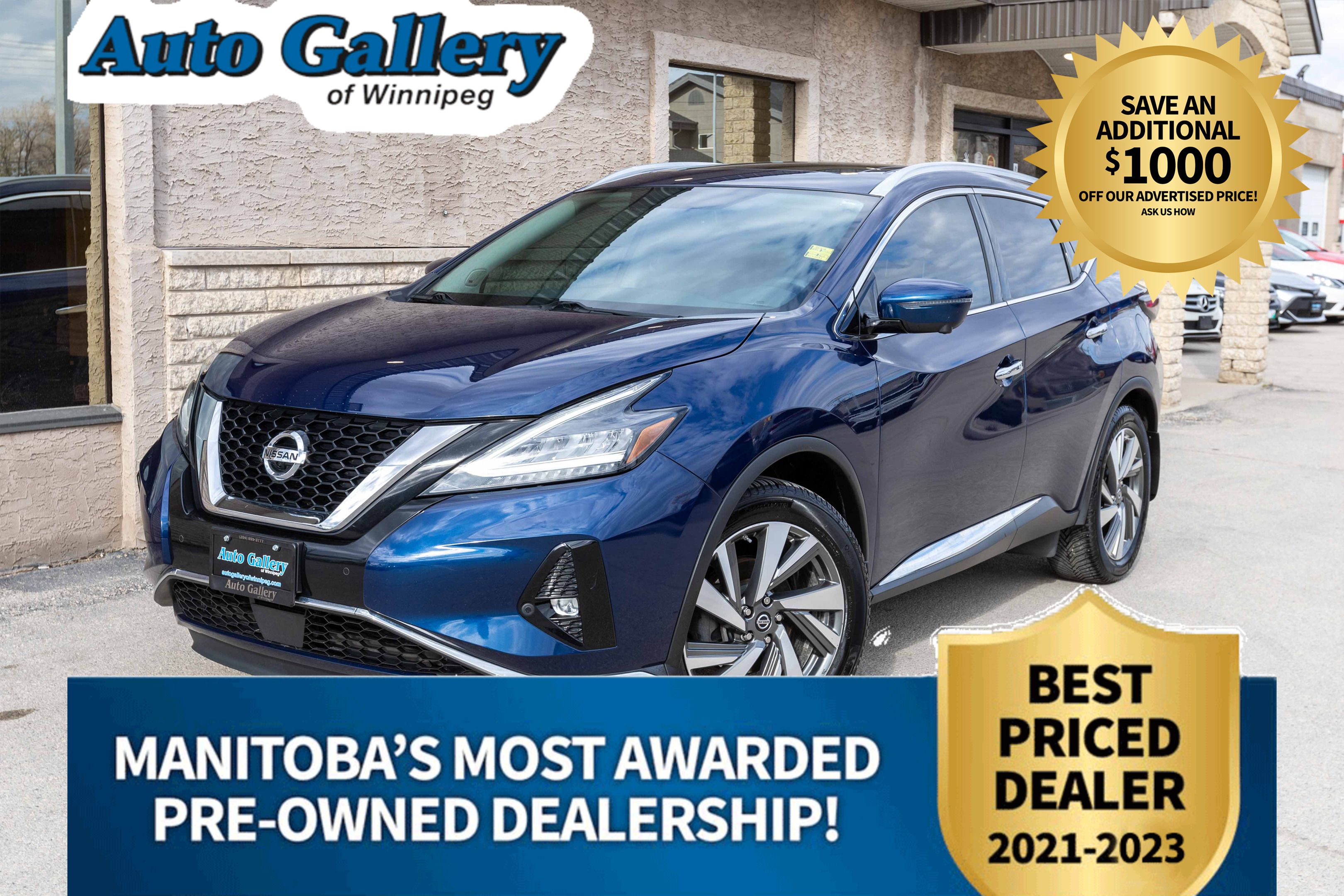2019 Nissan Murano SL, AWD, BOSE, HTD SEATS, SUNROOF, LEATHER, & MORE