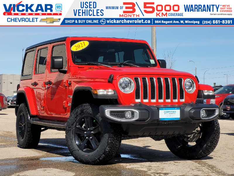 2021 Jeep WRANGLER UNLIMITED Unlimited Sahara 4X4 2" Lift  | Cruise | Rear Cam 