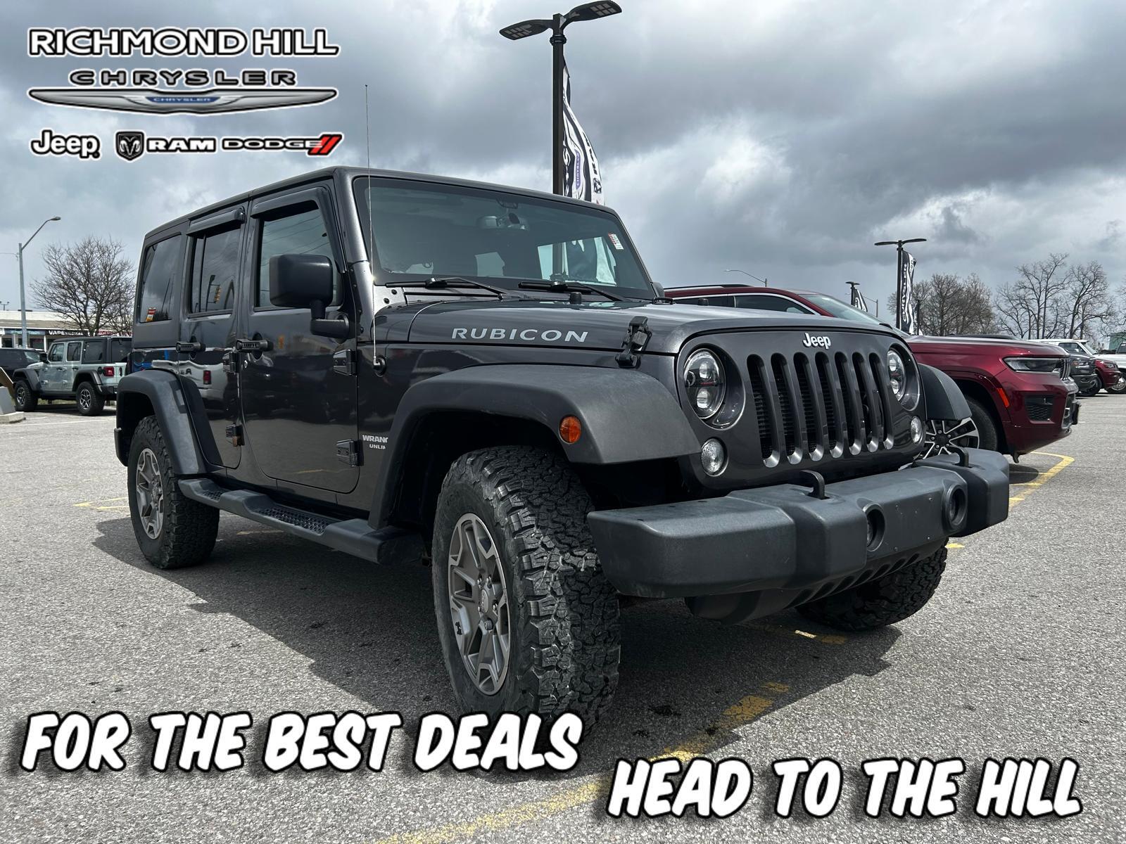2016 Jeep WRANGLER UNLIMITED 4WD 4dr Rubicon remote starter/heated seats/Navi