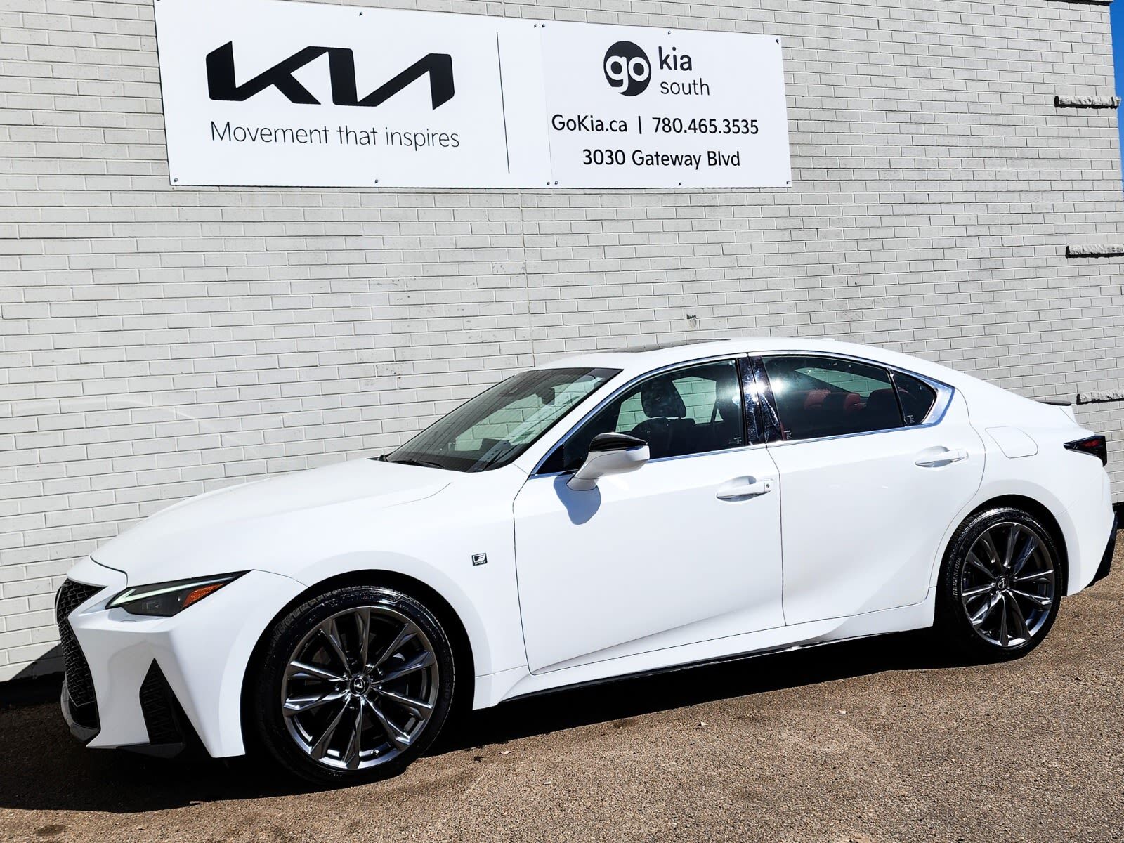2021 Lexus IS  IS 300 F-SPORT; RED LEATHER, AWD, NAVI, SUNROOF, 