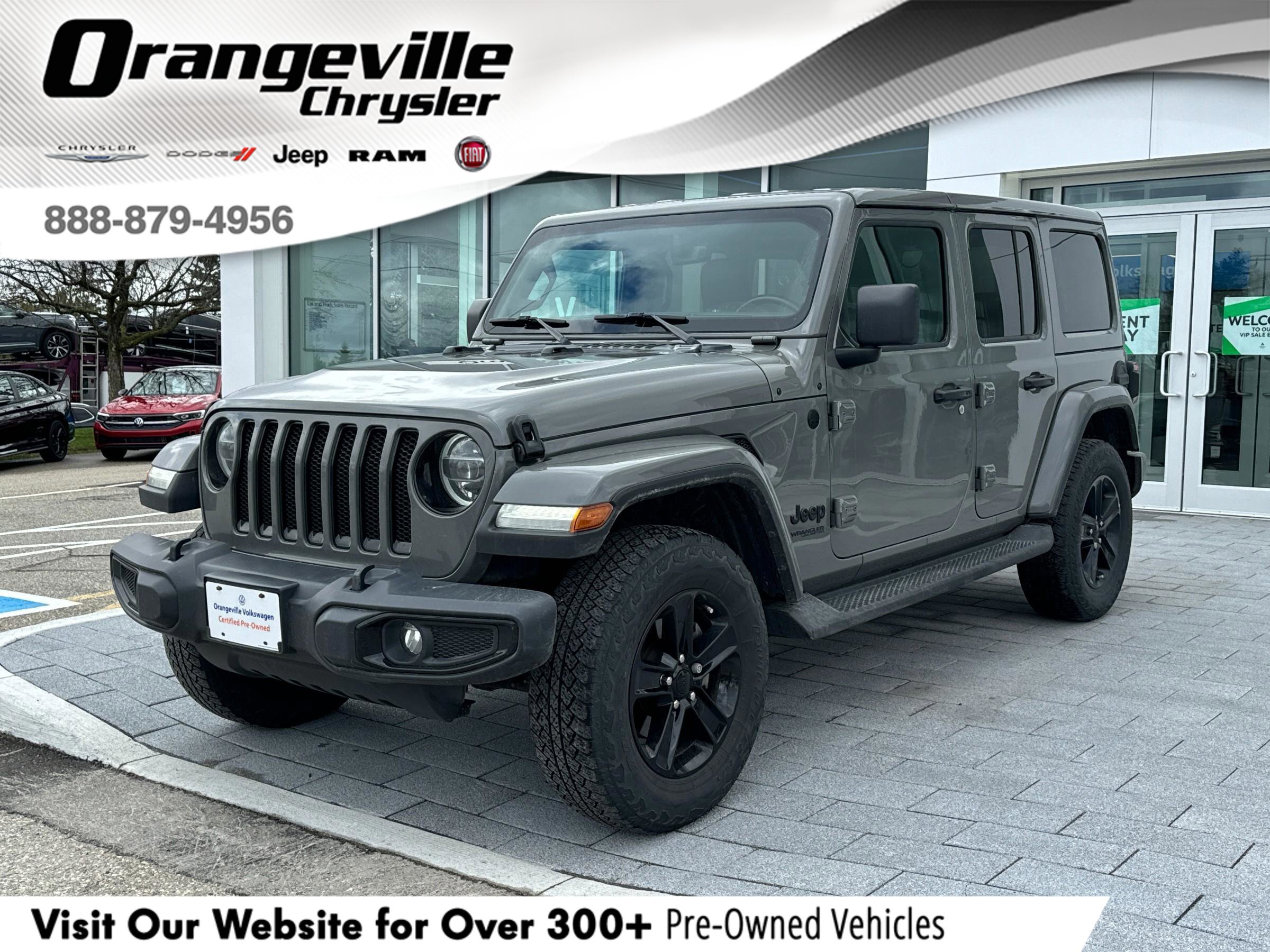 2021 Jeep Wrangler Unlimited AltitudeTWO ROOFS, 2.0L, ONE-OWNER, LEAT
