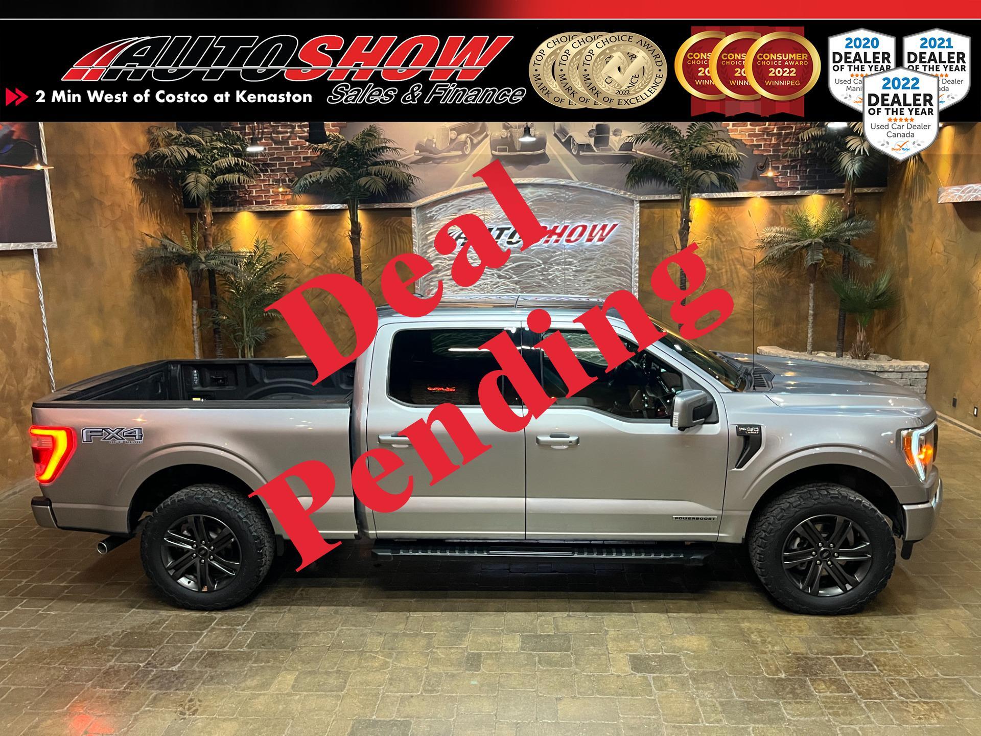 2021 Ford F-150 Lariat Powerboost FX4 - 6.5ft Box, Pano Roof, Lthr