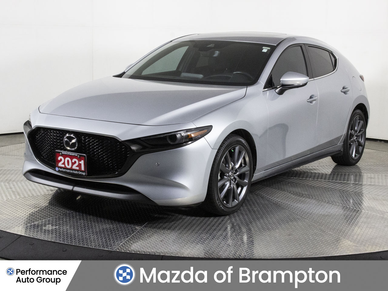 2021 Mazda Mazda3 Sport GT AWD LEATHER BOSE AUDIO LOW KMS SUNROOF + CPO!