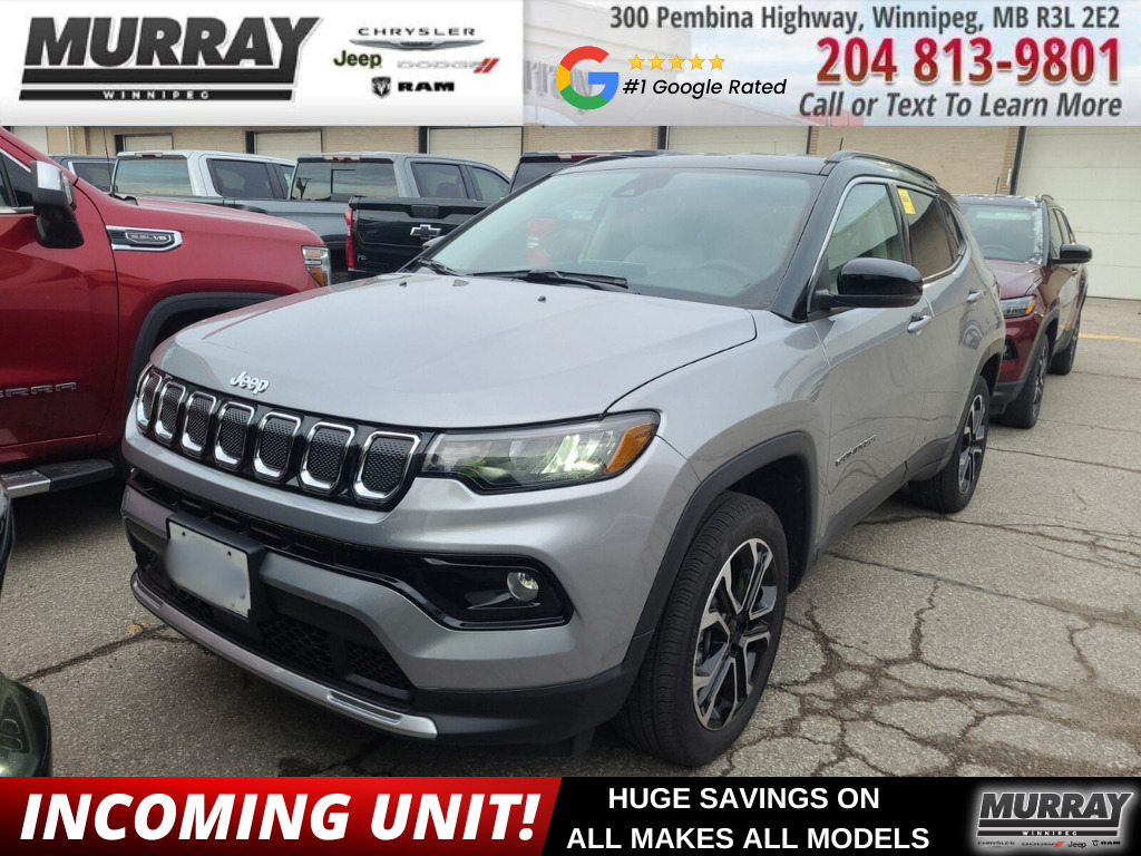 2022 Jeep Compass Limited 4x4 | HEATED SEATS | RMT START | LEATHER