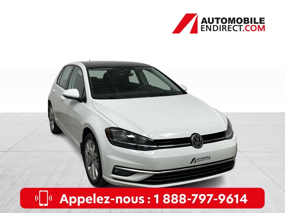 2021 Volkswagen Golf Highline Hatchback 1.4T Mags Cuir Toit GPS Sièges 