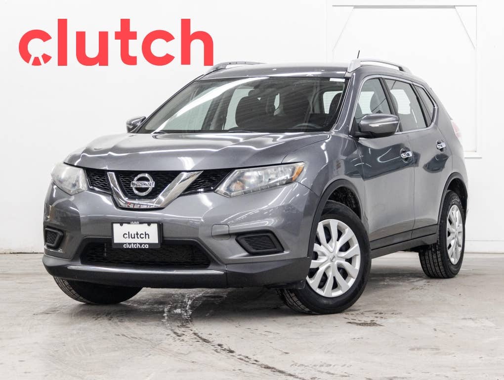 2015 Nissan Rogue S AWD w/ Rearview Cam, Bluetooth, 5 Colour Display