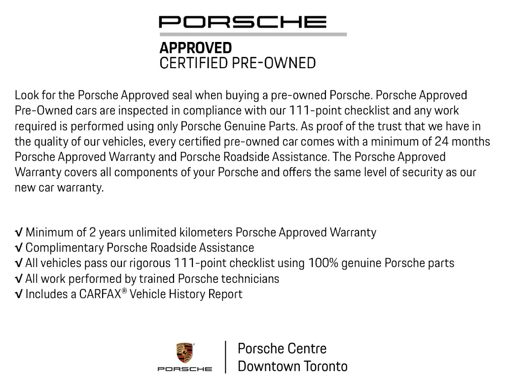 2015 Porsche 911 Carrera 4 Coupe | 2YR Porsche Certified Warranty