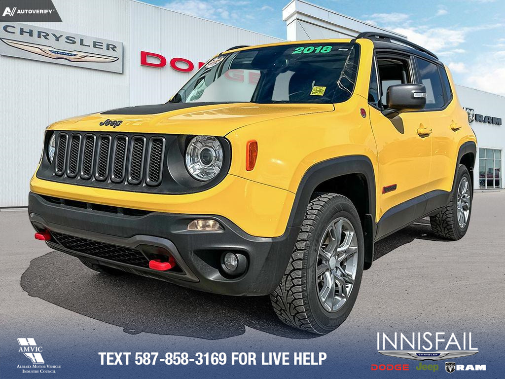 2018 Jeep Renegade Trailhawk Leather! Navigation! Panoramic Sunroof! 