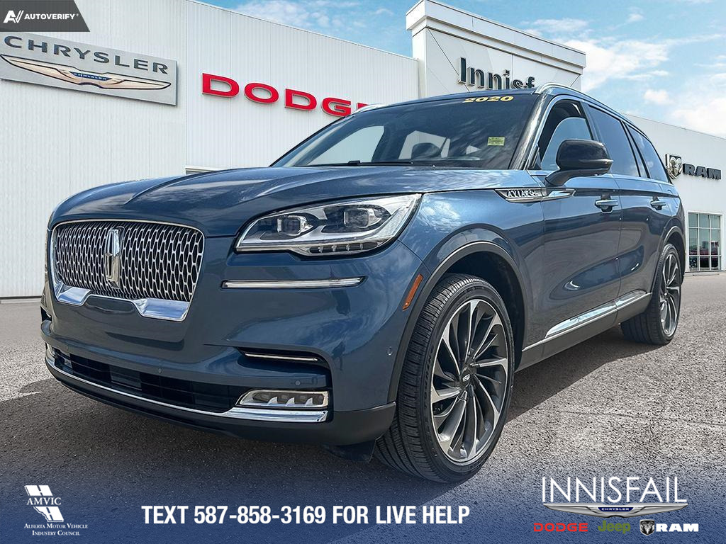 2020 Lincoln Aviator Reserve 6-Passenger Seating! Leather! Sunroof!