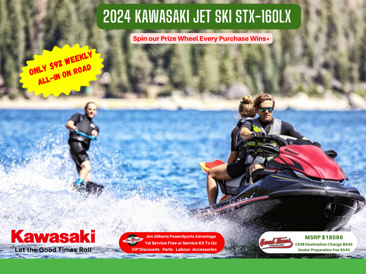 2024 Kawasaki JET SKI STX-160LX - Only $92 Weekly