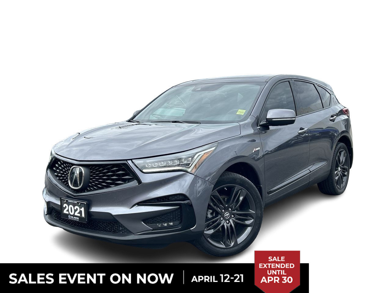 2021 Acura RDX A-Spec Pano Roof | CarPlay/Android Auto | Vented S