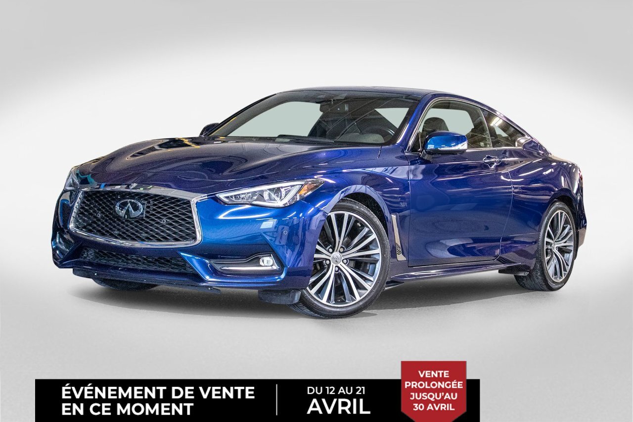 2018 Infiniti Q60 COUPE* LUXE* AWD* CUIR* TOIT OUVRANT* COMPLETE INS