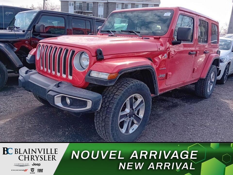 2021 Jeep Wrangler UNLIMITED SAHARA 4X4 MAGS TOIT RIGIDE GPS UCONNECT