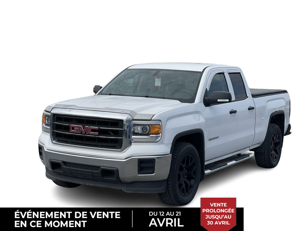 2015 GMC Sierra 1500 EXTENDED CAB AWD 4X4 / 4.3L V6 / COUVRE-CAISSE   /