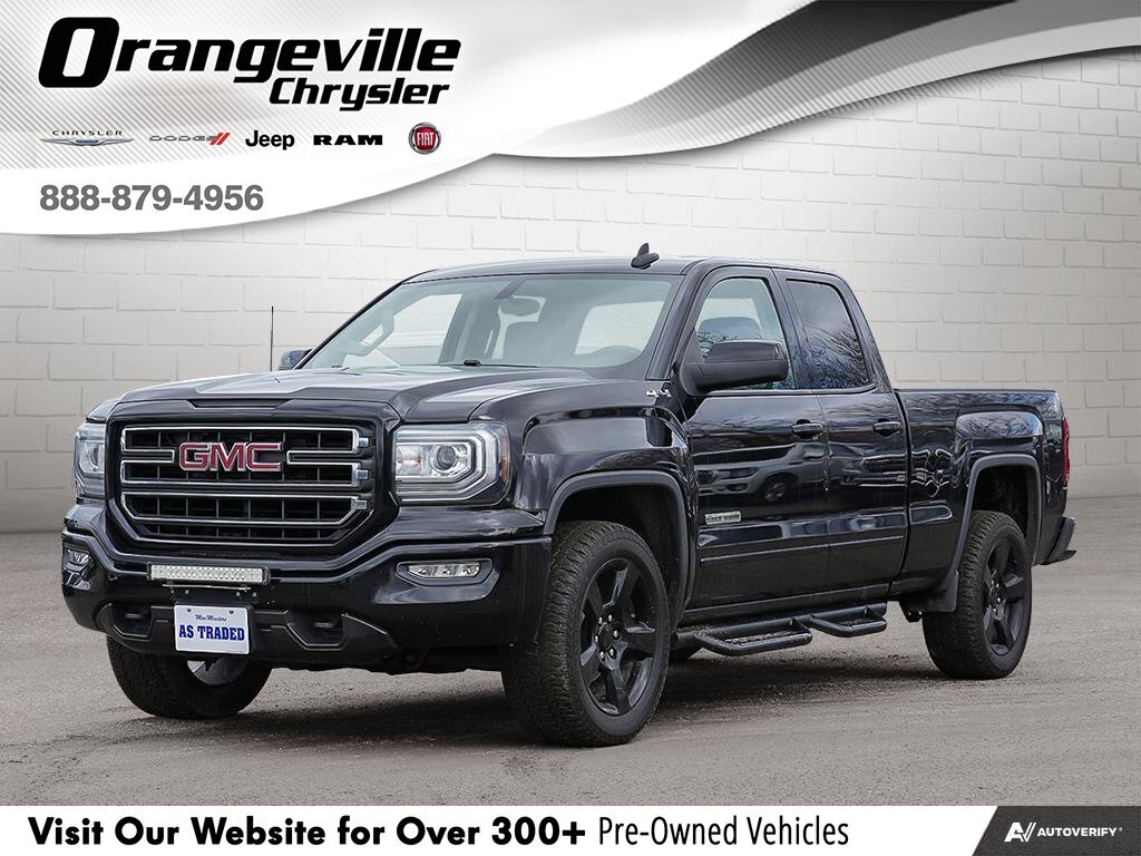 2018 GMC Sierra 1500 ELEVATION, DBL, 4X4, 5.3L, 1-OWNER, CERTIFIED!