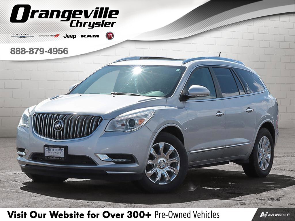 2017 Buick Enclave LeatherLEATHER AWD, NAV, ROOF, HTD LEATHER, CLEAN 