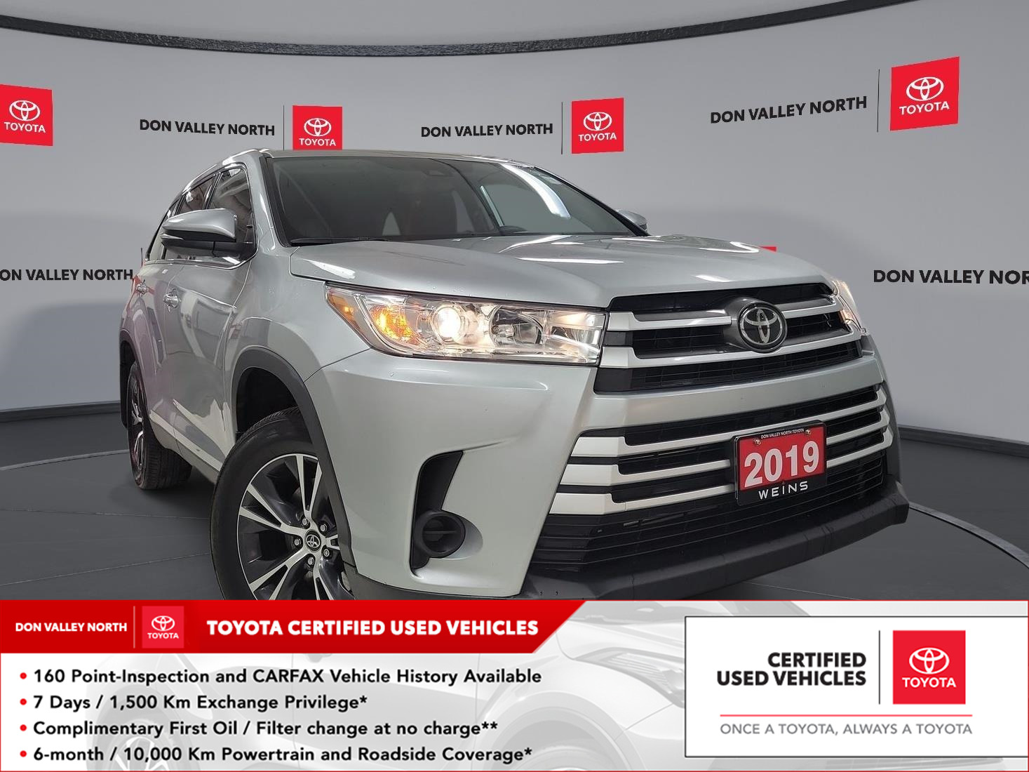 2019 Toyota Highlander LE BASE GRADE | ACCIDENT FREE | LOW TIRE WARNING |