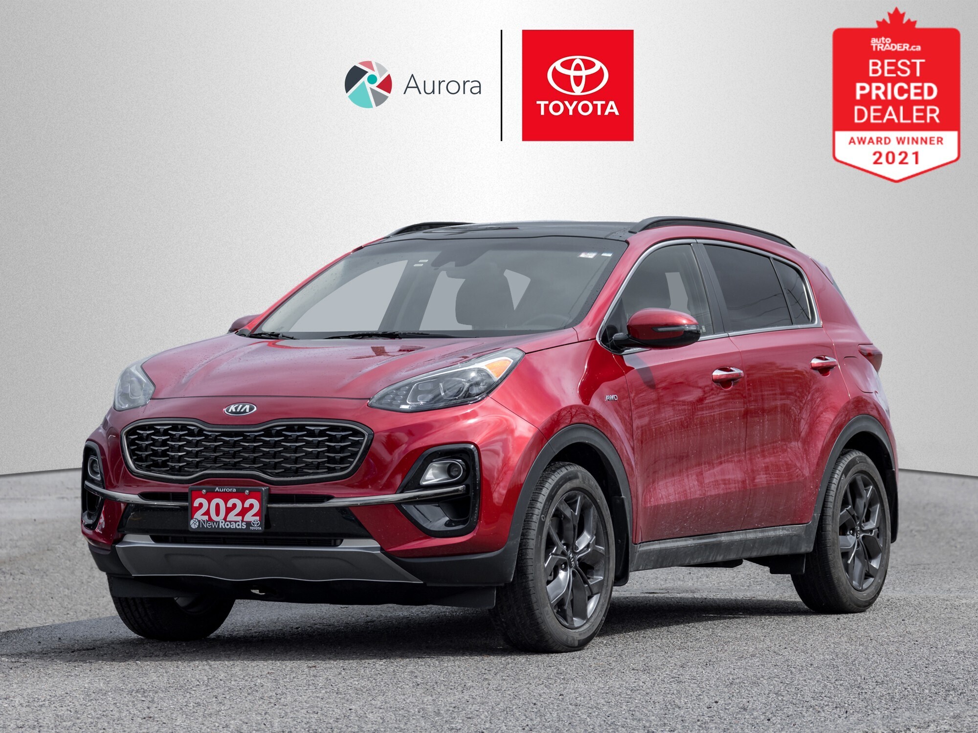 2022 Kia Sportage EX S AWD, Locally Owned, Clean Car fax Report