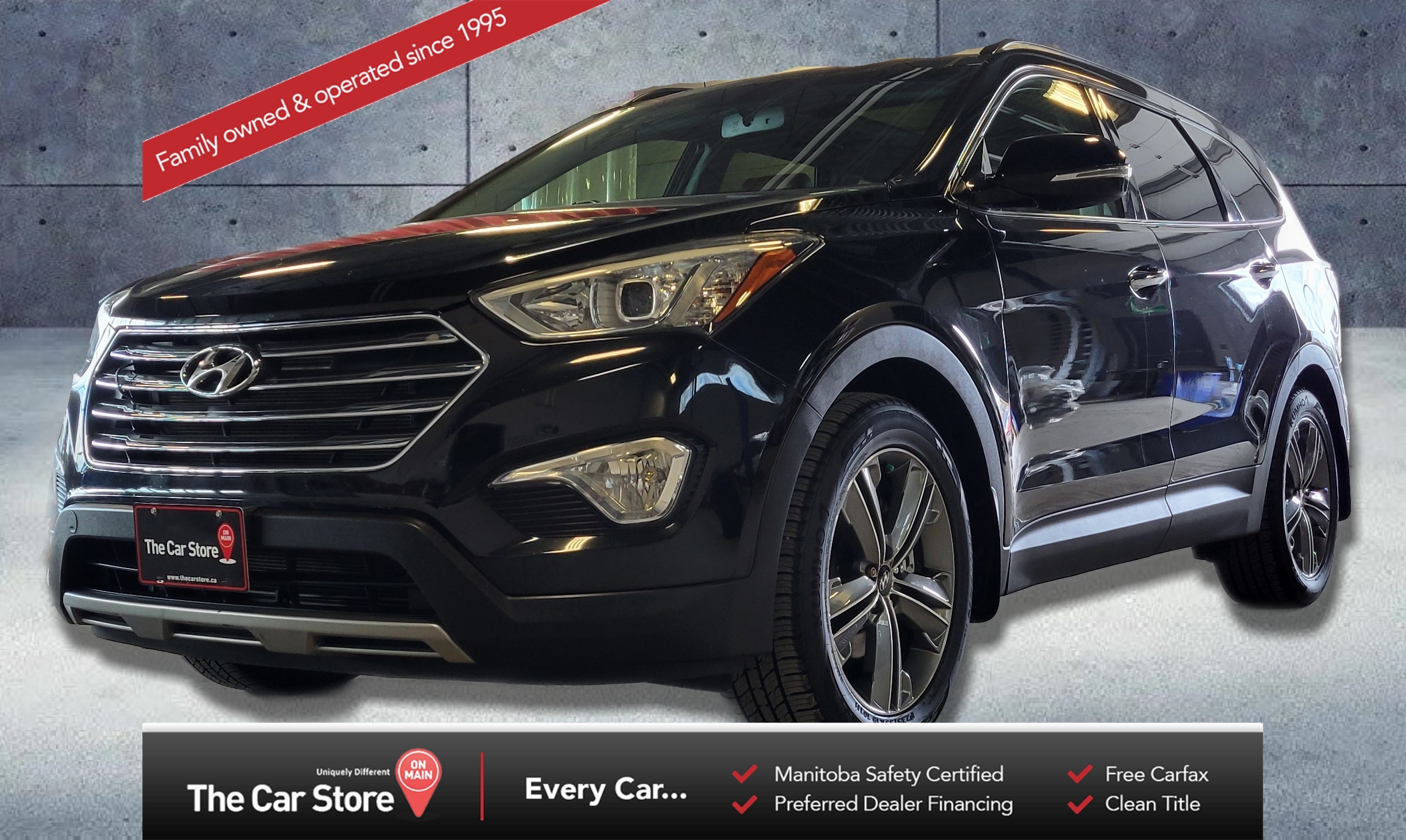2016 Hyundai Santa Fe XL AWD Limited| 3 Rows/Leather/Pano Roof/Clean Title!