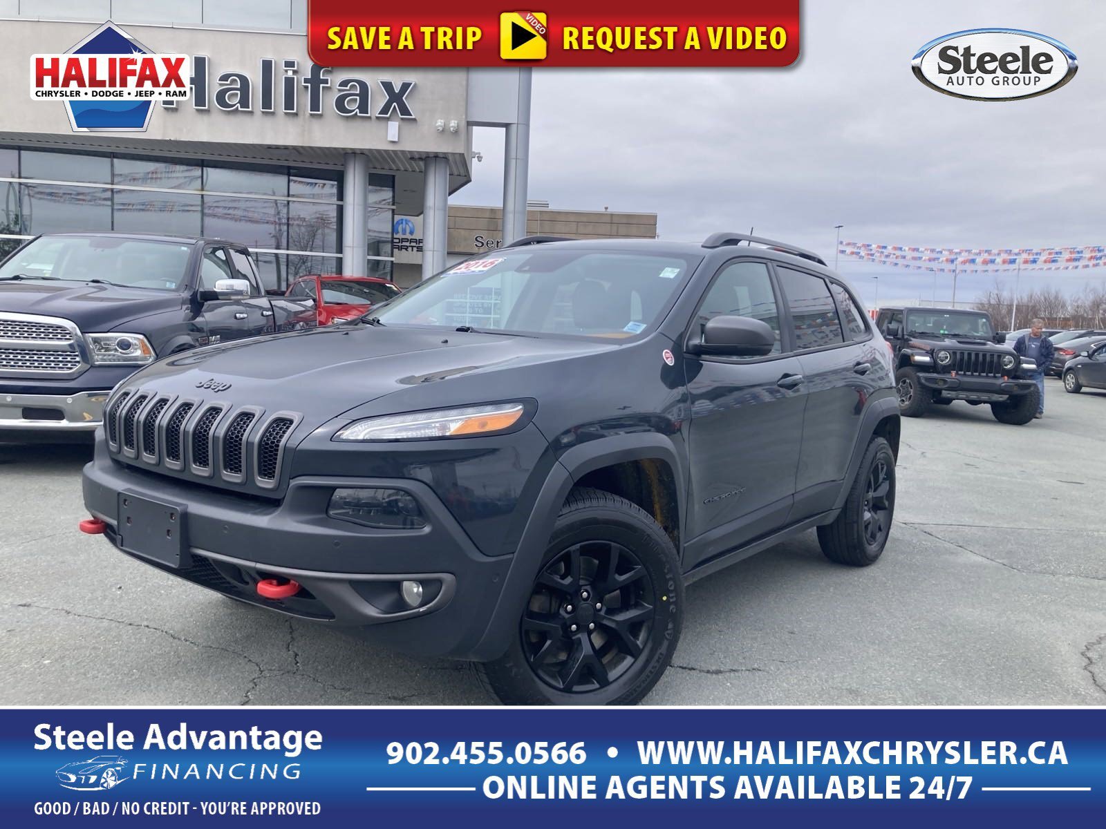 2016 Jeep Cherokee Trailhawk - NAV, HTD AND COOLED MEMORY LEATHER SEA