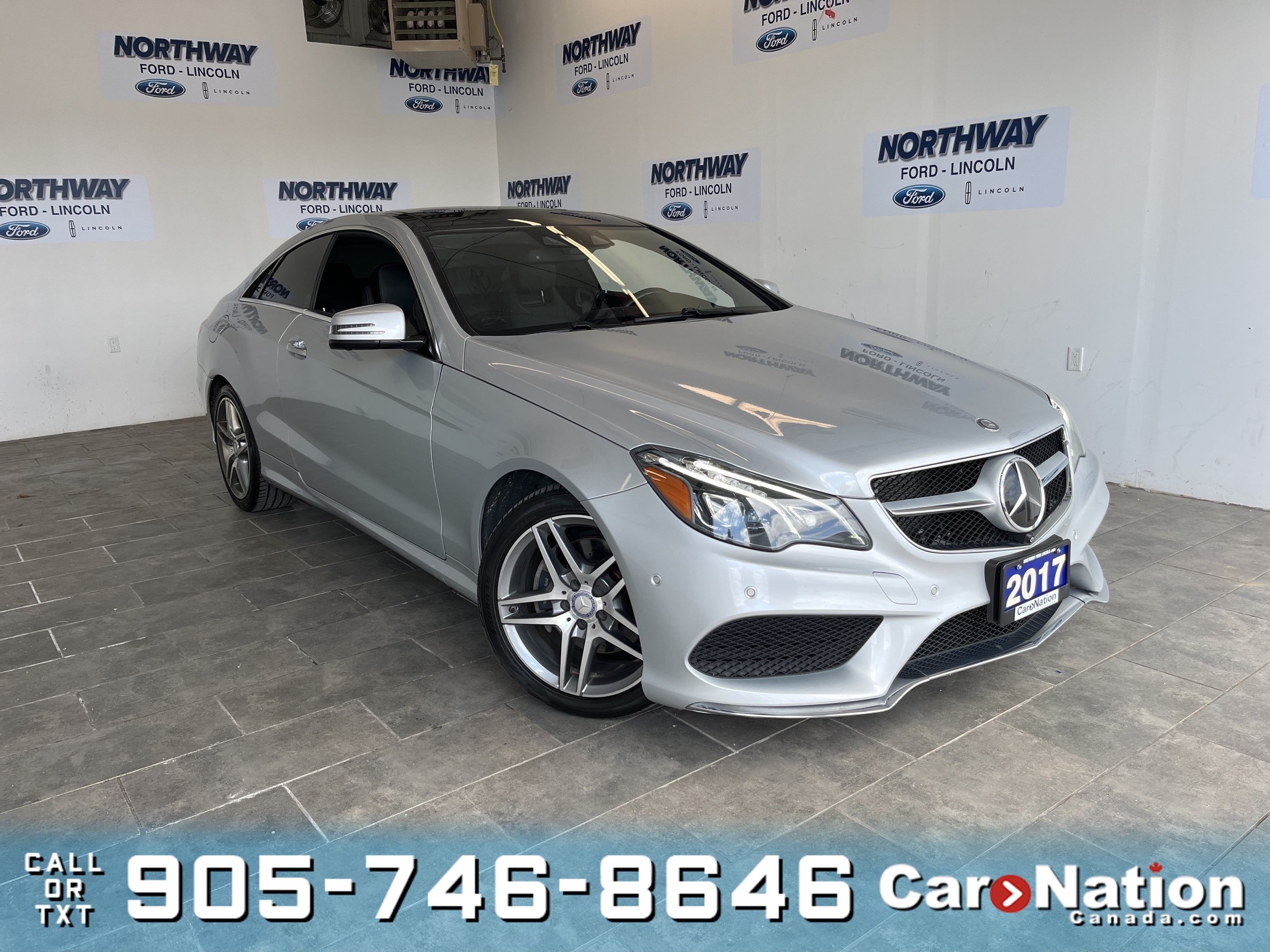 2017 Mercedes-Benz E-Class E400| COUPE| AWD | LEATHER | ROOF |NAV |AMG WHEELS