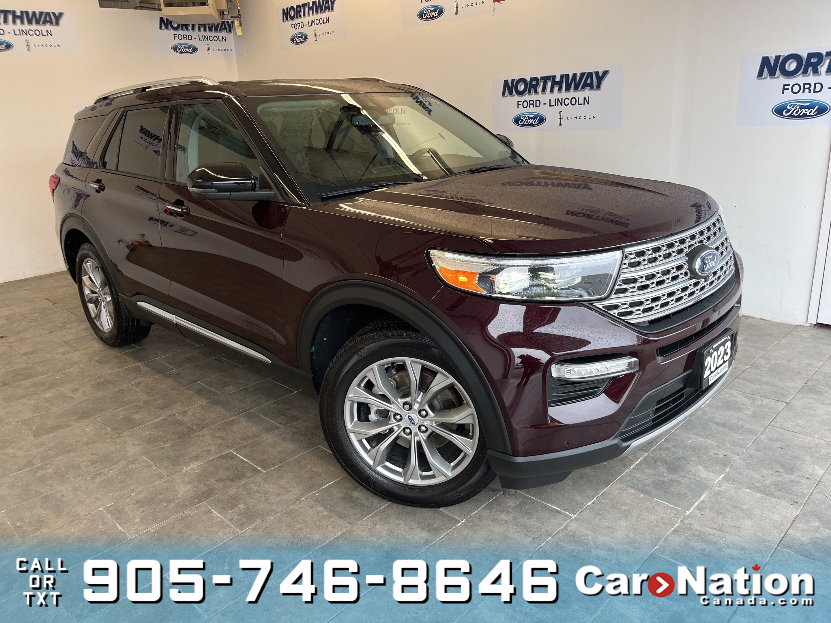 2023 Ford Explorer LIMITED | 4X4 | LEATHER | PANO ROOF | NAV |1 OWNER