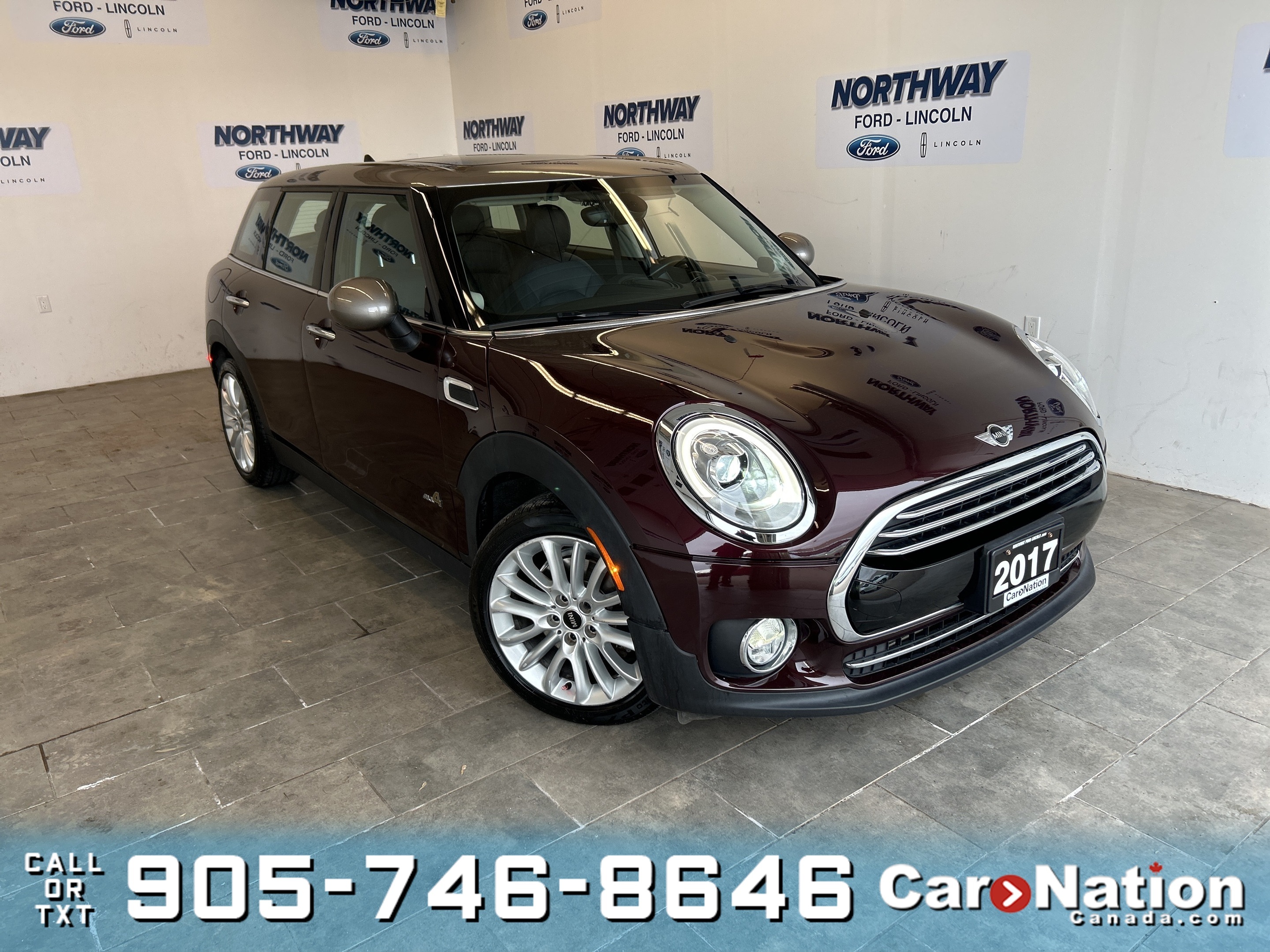 2017 MINI Cooper Clubman AWD | LEATHER | SUNROOF | NAV | ONLY 53 KM!