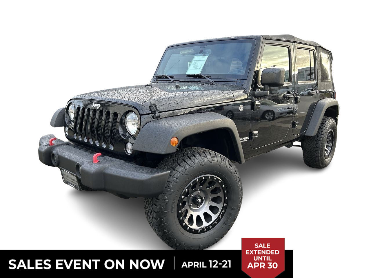2018 Jeep Wrangler Jk Unlimited Sport ** Low KMs, 33 inch Off Road Wh