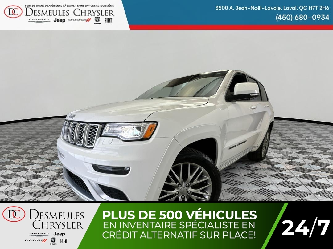 2018 Jeep Grand Cherokee Summit 4x4 Uconnect 8,4po Navigation Cuir Toit ouv