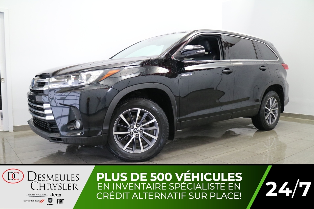 2019 Toyota Highlander Hybrid XLE AWD Toit ouvrant Cuir A/C 8 Passagers