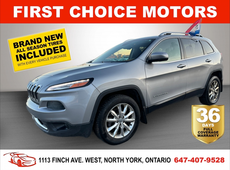 2015 Jeep Cherokee LIMITED ~AUTOMATIC, FULLY CERTIFIED WITH WARRANTY!