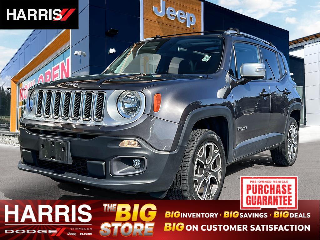 2018 Jeep Renegade Limited 4x4 | No Reported Accidents | Low KM! 
