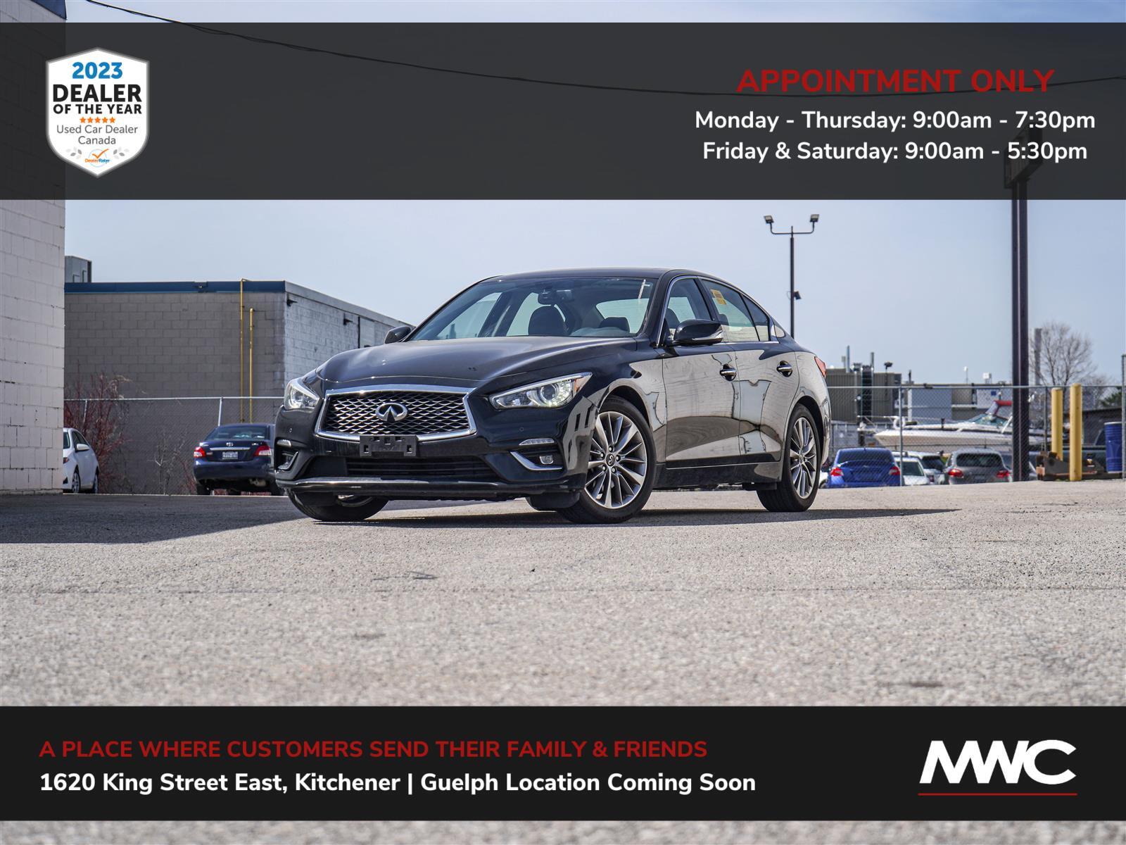 2022 Infiniti Q50 LUXURY | IN GUELPH, BY APPT. ONLY