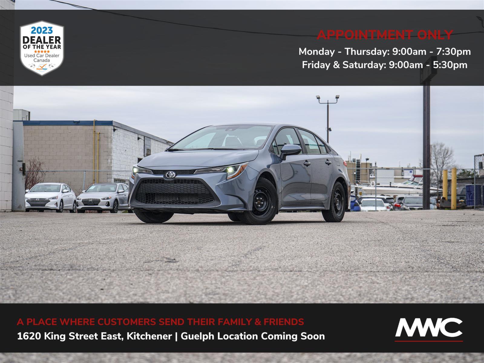 2022 Toyota Corolla LE | IN GUELPH, BY APPT. ONLY