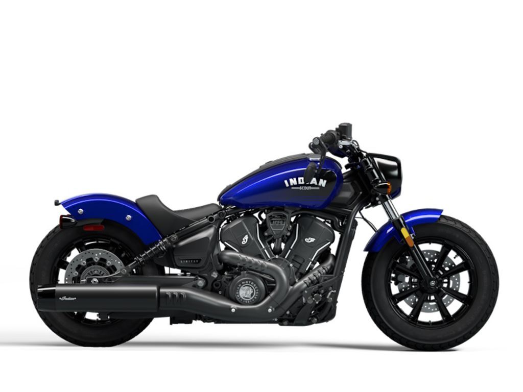 2025 Indian Motorcycles Scout® Bobber Limited +Tech Spirit Blue Metallic 