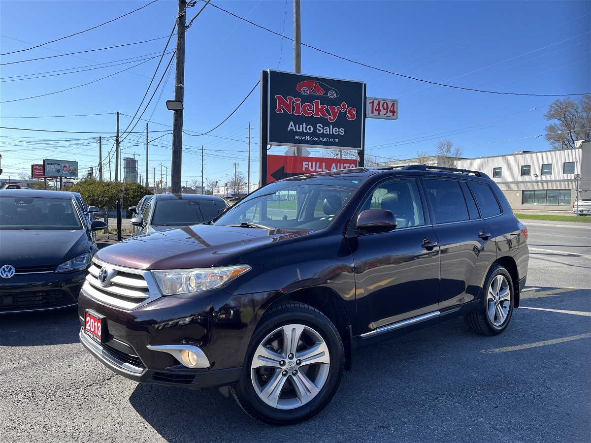 2013 Toyota Highlander 4WD - LEATHER - SUNROOF - 7PASS - R.CAM!