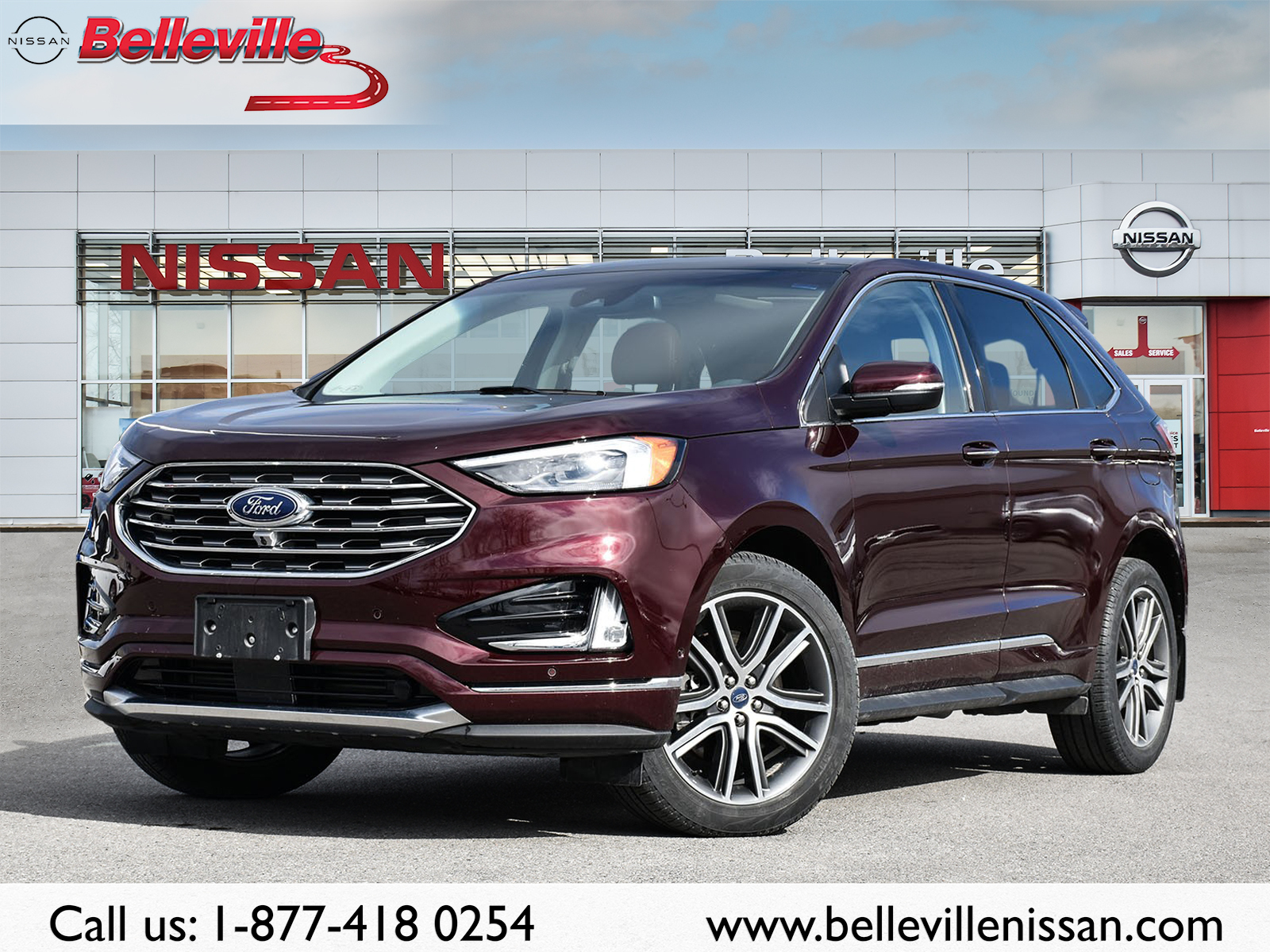 2019 Ford Edge Titanium-Loaded, awd, local trade, excellent shape