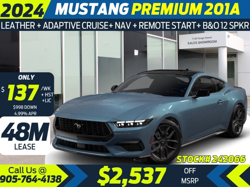 2024 Ford Mustang EcoBoost Premium Fastback - NITE PONY PACK  LEATHE