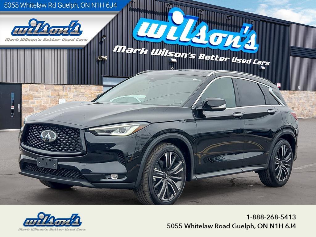 2022 Infiniti QX50 LUXE I-LINE AWD, Leather, Pano Roof, Heated Seats,
