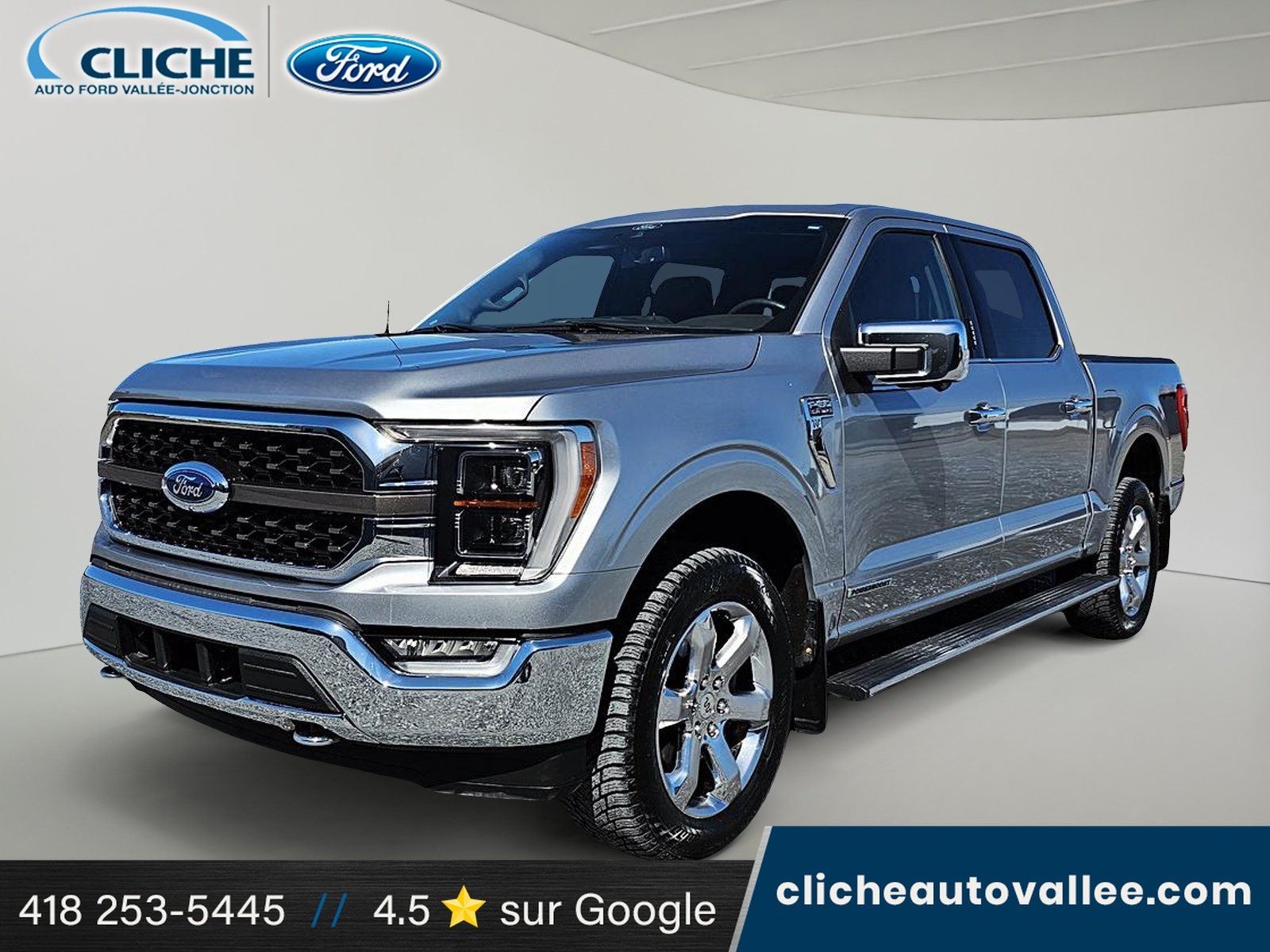2021 Ford F-150 KING RANCH, POWERBOOST (HYBRIDE), TOIT PANO