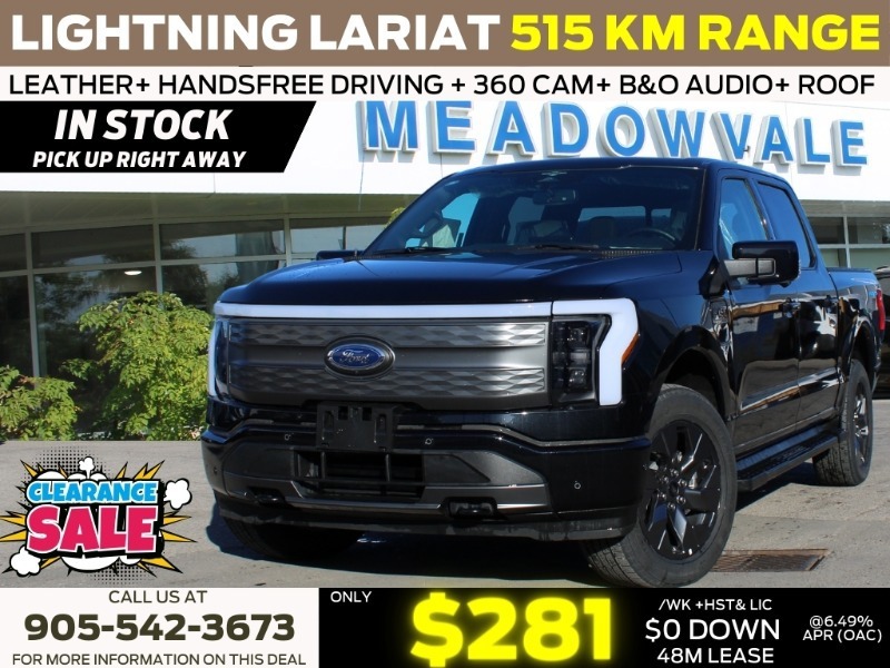 2023 Ford F-150 Lightning LARIAT - EXTENDED RANGE  511A  PANORAMIC ROOF