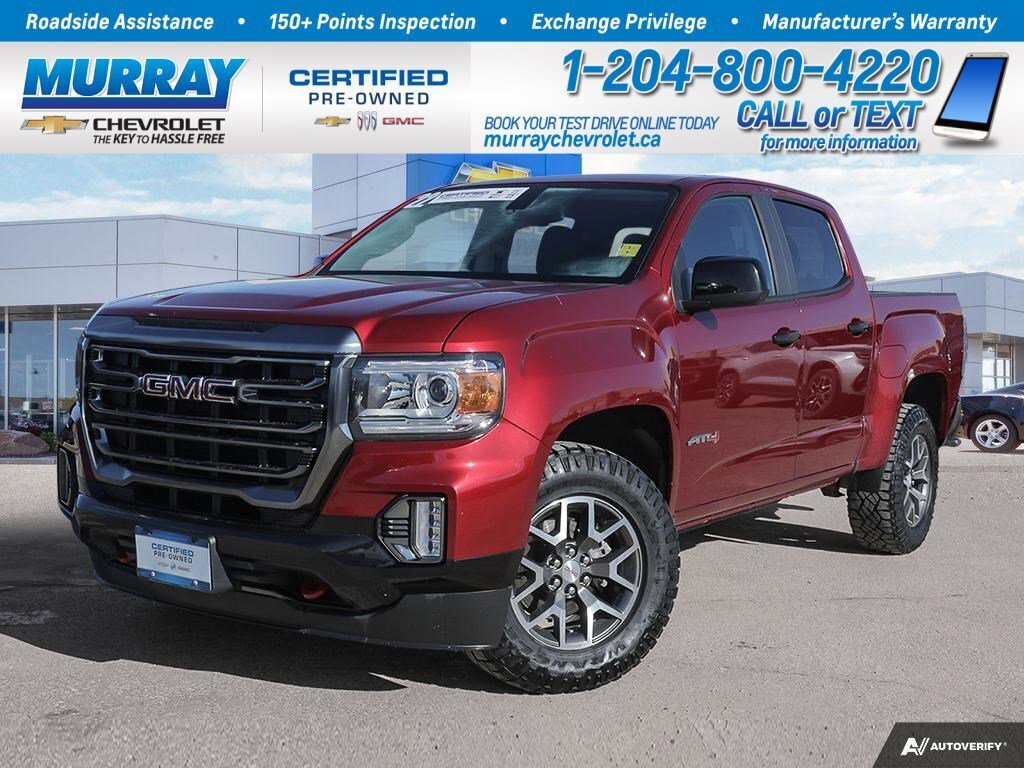 2022 GMC Canyon 4WD AT4 w/Leather Htd Seats | BT | Wifi Hotspot