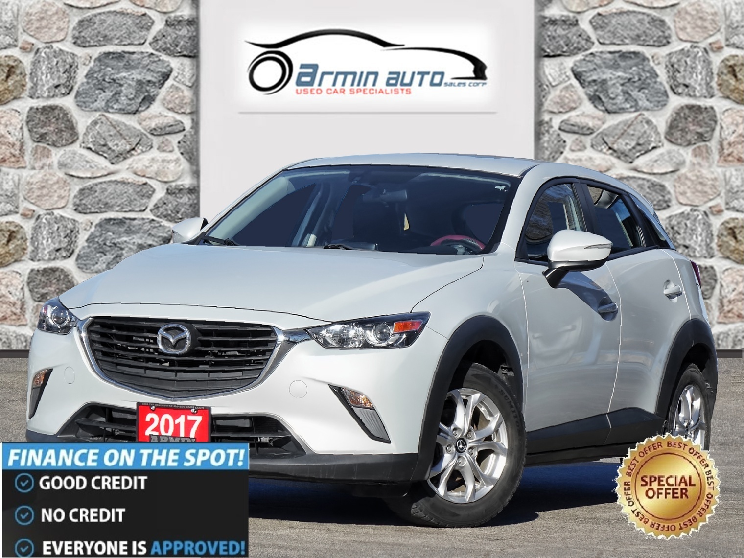 2017 Mazda CX-3 GS SKYACTIV | SUNROOF | CAMERA | LED |