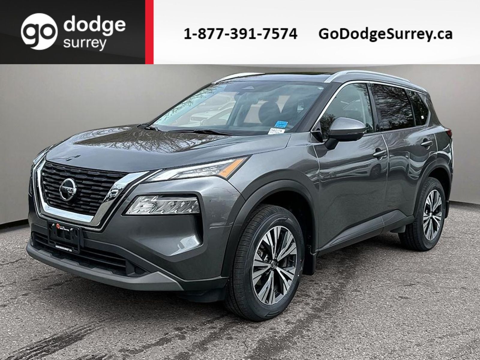2021 Nissan Rogue SV AWD + LEATHER/PANO SUNROOF/REAR VIEW CAM/APPLE 