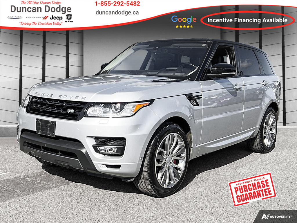 2016 Land Rover Range Rover Sport No Accidents, Low KM, Panoramic Sunroof, A/C. 