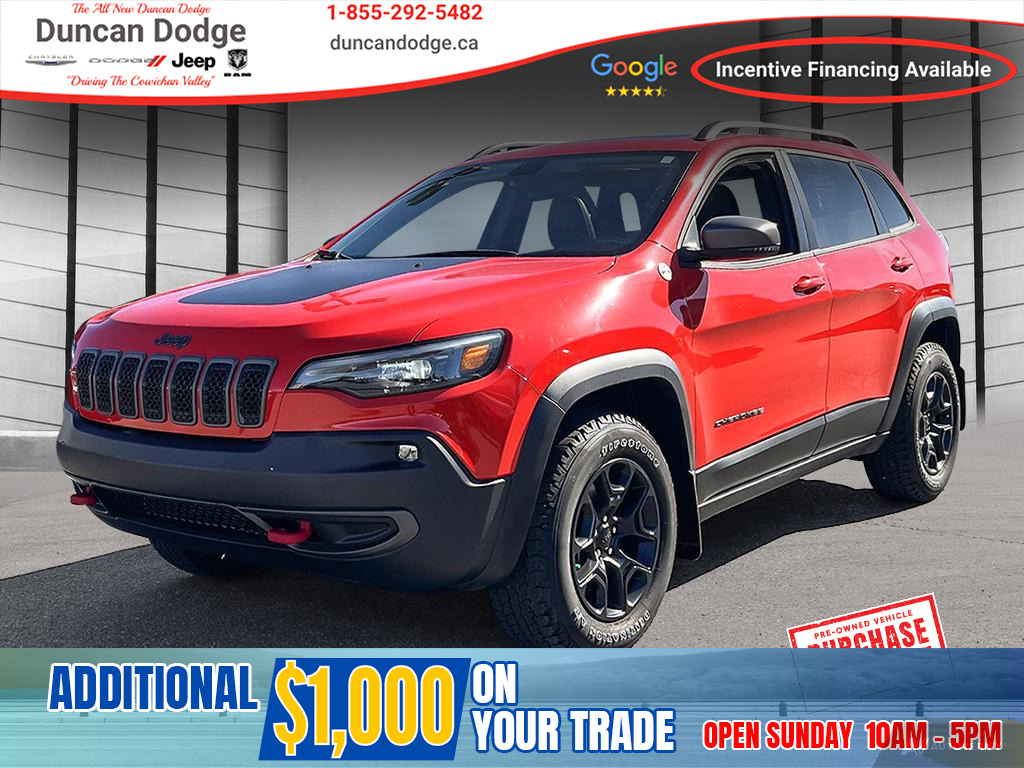 2021 Jeep Cherokee Trailhawk | Clean Title | 1 Owner | Sunroof