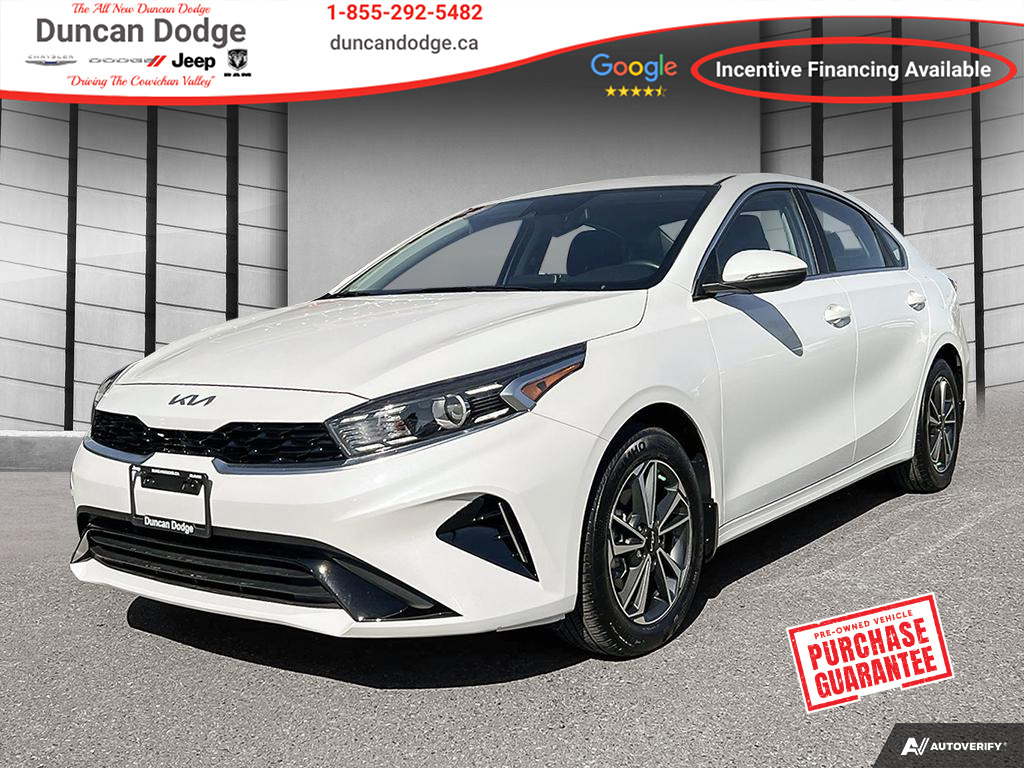 2023 Kia Forte EX, Low KM, Clean Title, Back-up Cam, A/C. 