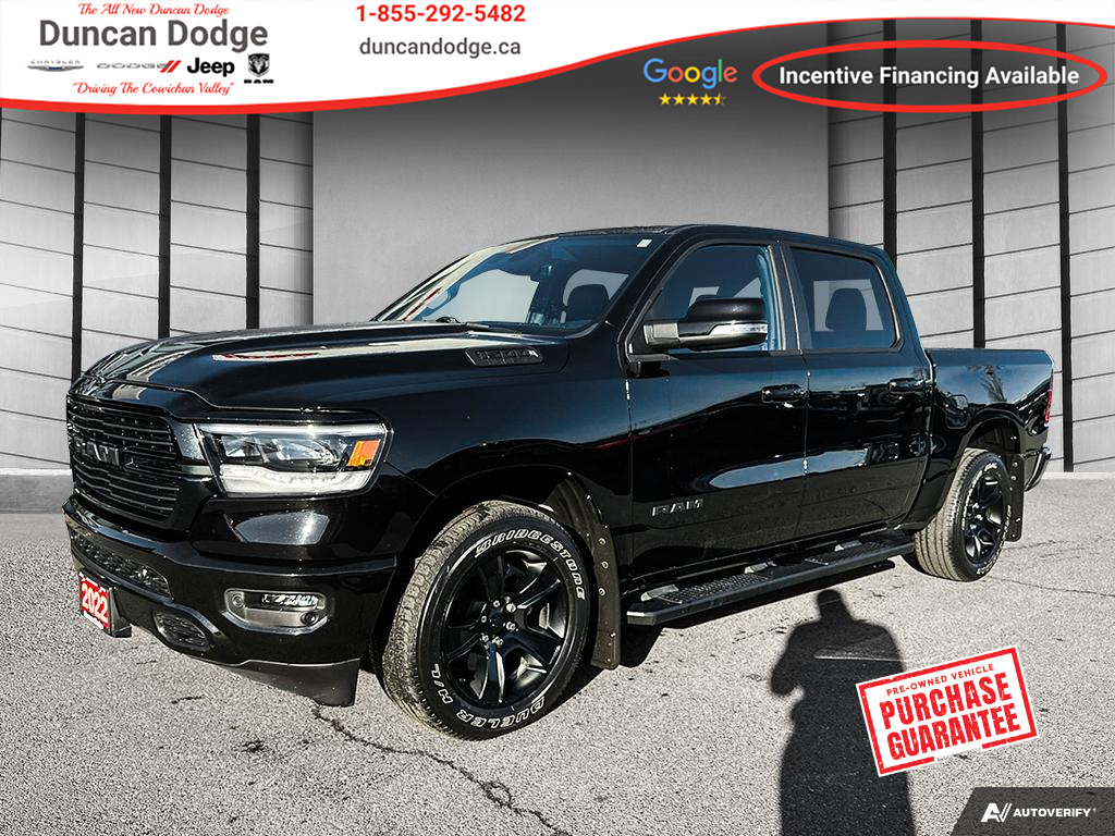 2022 Ram 1500 !Demo Special! Sport, No Accidents, Low KM. 